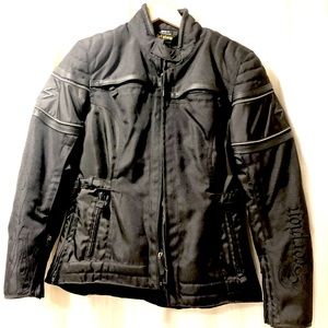 Like New Scorpion EXO Women’s Motorcycle Jacket Medium Black Fall and Winter